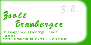 zsolt bramberger business card